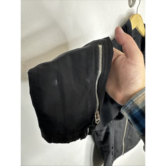 G-Star Raw Black Bonded Nylon Moto Jacket Men’s XL Zip Front Pockets - Picture 4 of 11